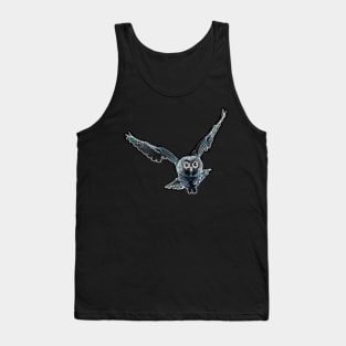 Owl Electric Flight Silhouette Tank Top